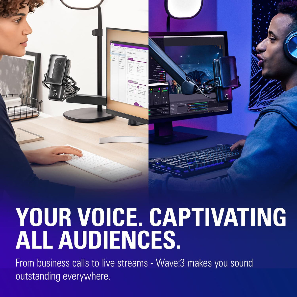 Wave:3 USB Condenser Microphone for Streaming