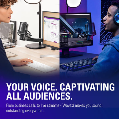 Wave:3 USB Condenser Microphone for Streaming