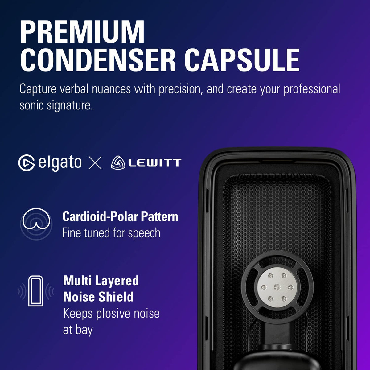 Wave:3 USB Condenser Microphone for Streaming