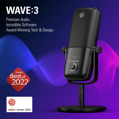 Wave:3 USB Condenser Microphone for Streaming